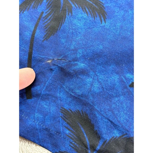 Vtg Rima Hawaiian Shirt Surfboard & Palm Tree Print Button-Down 6XL 34"w - Picture 6 of 10